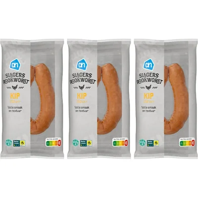AH Slagersrookworst kip 3-pack