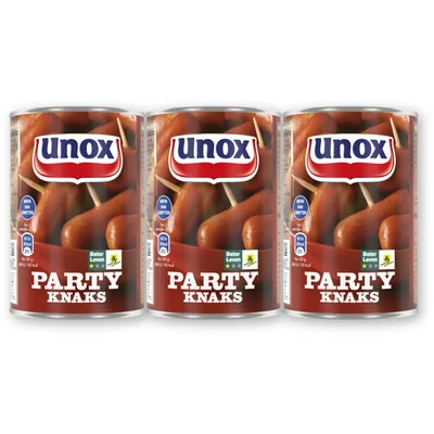 Unox Party knaks 3-pack