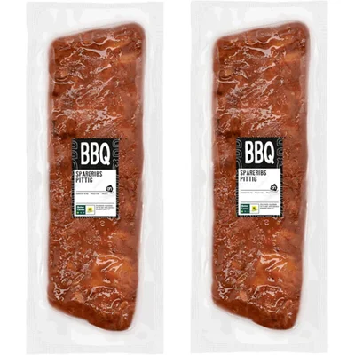 AH Spareribs pittig 2-pack