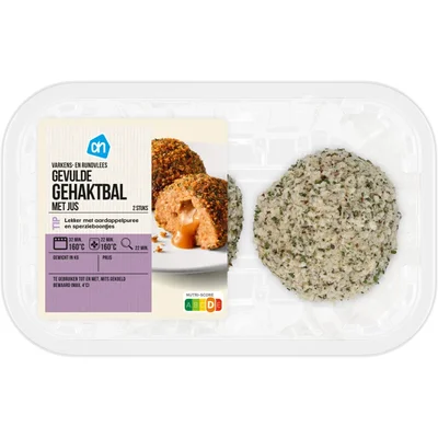 AH Gevulde gehaktballen met jus