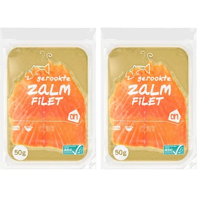 AH Gerookte zalmfilet 2-pack