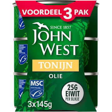 John West Tonijn in olie 3-pack