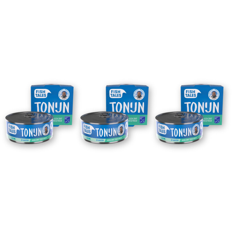 Fish Tales Tonijn in water ztz 3-pack