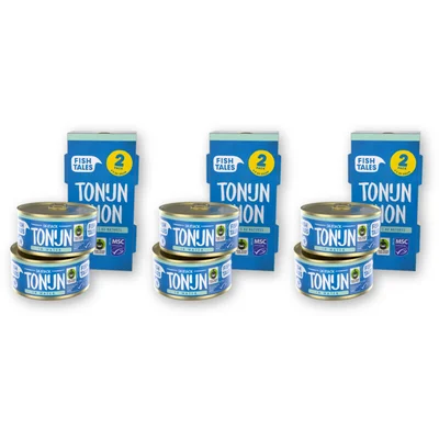 Fish Tales Skipjack tonijn in water 2-pack 3-pack