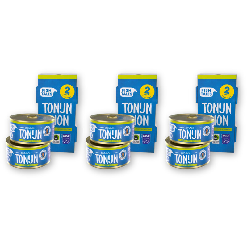 Fish Tales Skipjack tonijn olijfolie 2-pack 3-pack