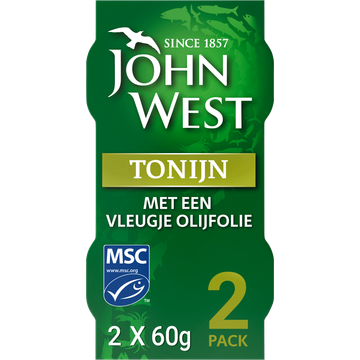 John West Tonijn met een vleugje olijfolie 2-pack