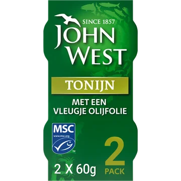 John West Tonijn met een vleugje olijfolie 2-pack