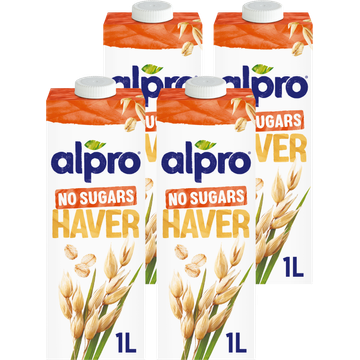 Alpro Haverdrink zonder suikers 4-pack