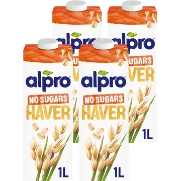 Alpro Haverdrink zonder suikers 4-pack