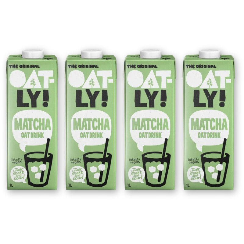 Oatly! Matcha haverdrank 4-pack