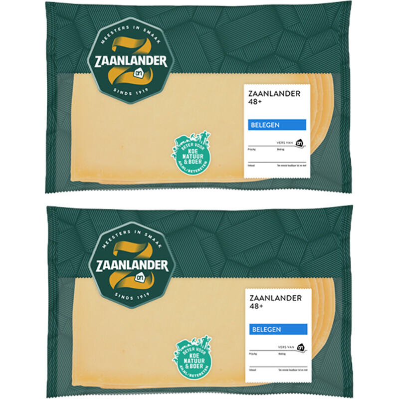 AH Zaanlander Belegen 48+ plakken 2-pack