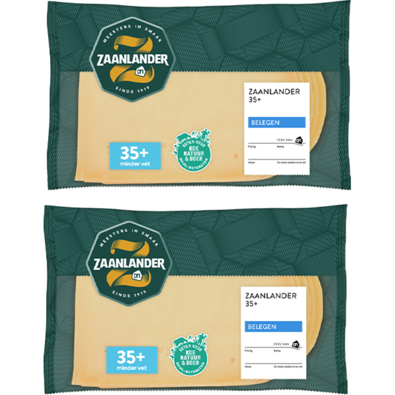 AH Zaanlander Belegen 35+ plakken 2-pack