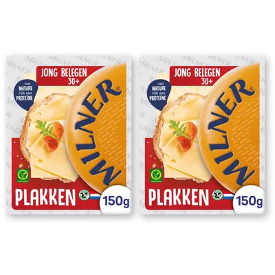 Milner Jong belegen 30+ plakken 2-pack