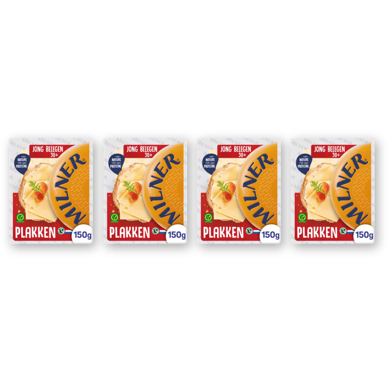 Milner Jong belegen 30+ plakken 4-pack