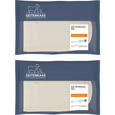 AH Geitenkaas jong belegen 50+ plak 2-pack