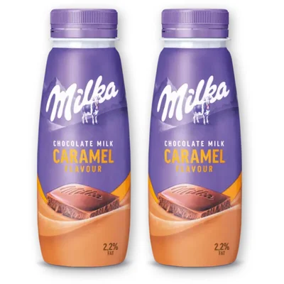 Milka Chocolademelk karamel 2-pack