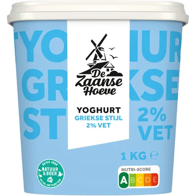 De Zaanse Hoeve Yoghurt Griekse stijl 2% vet