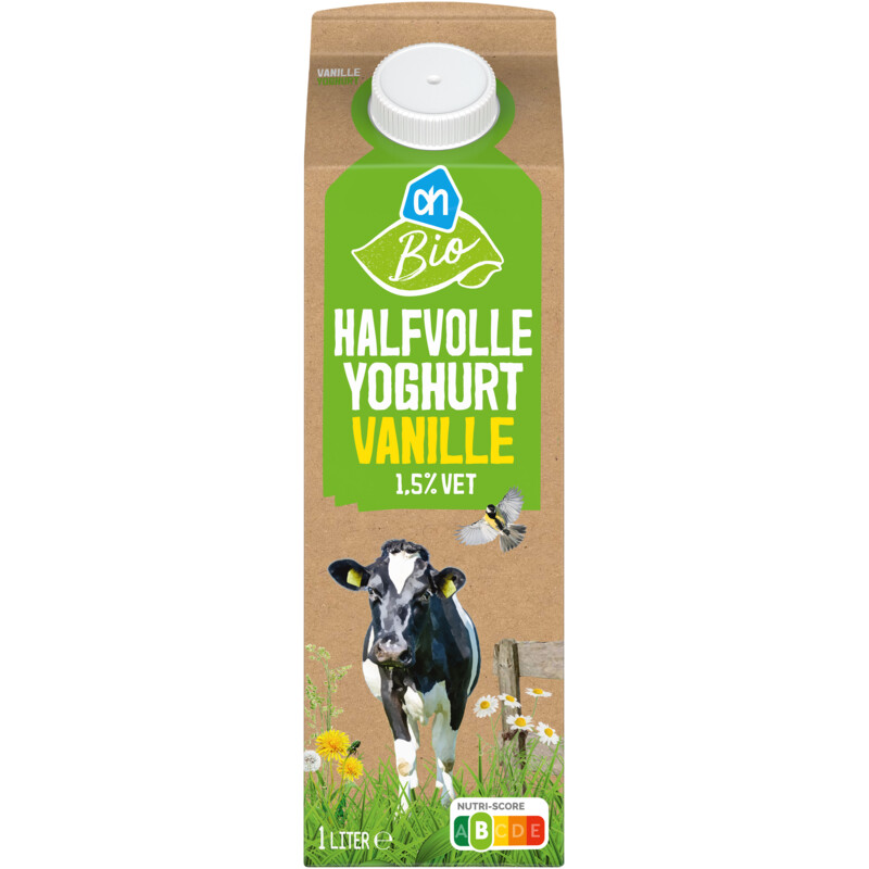 AH Biologisch Halfvolle yoghurt vanille 1,5%