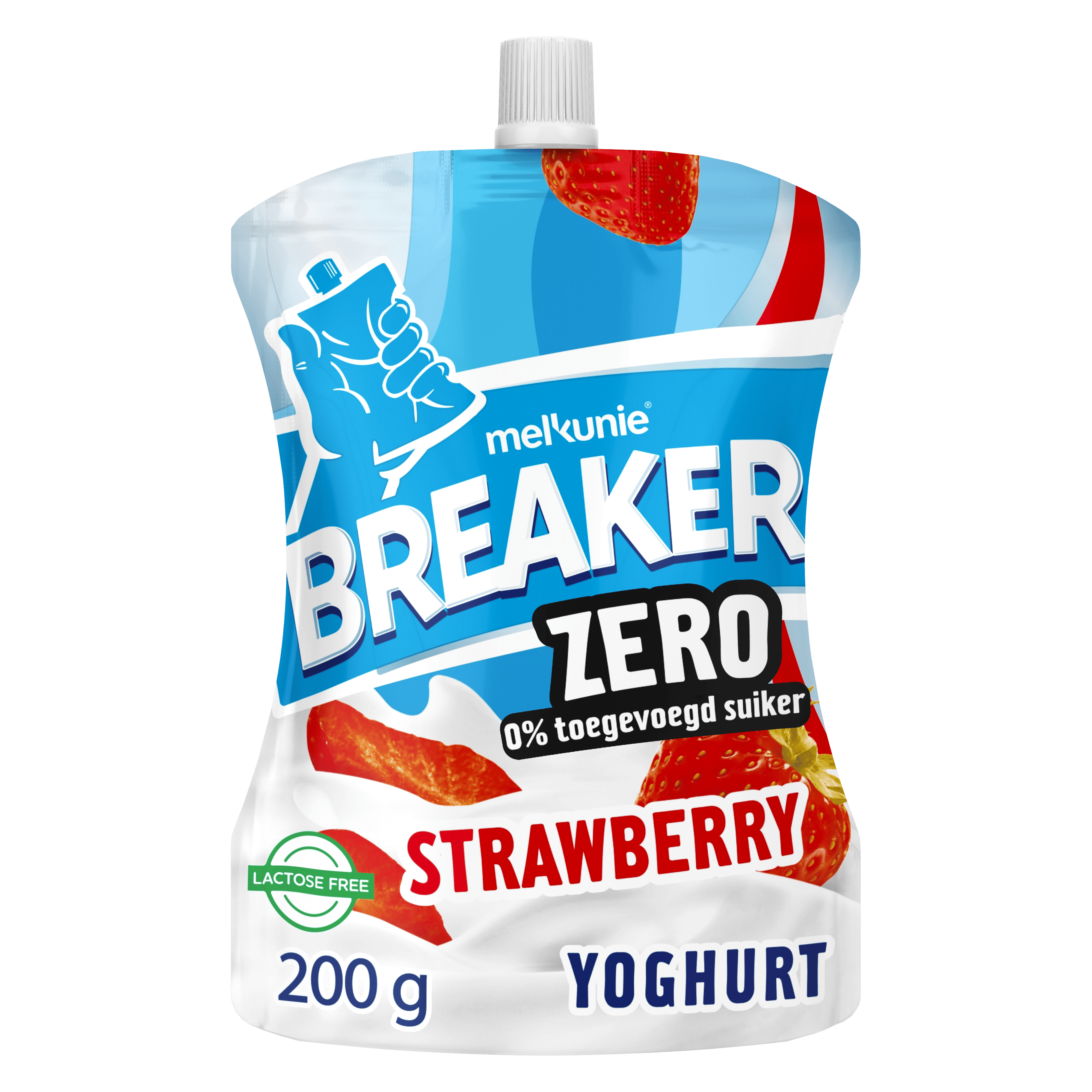 Melkunie Breaker zero aardbei yoghurt