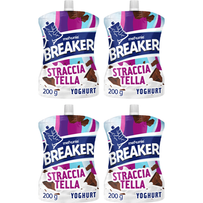 Melkunie Breaker straciatella yoghurt 4-pack