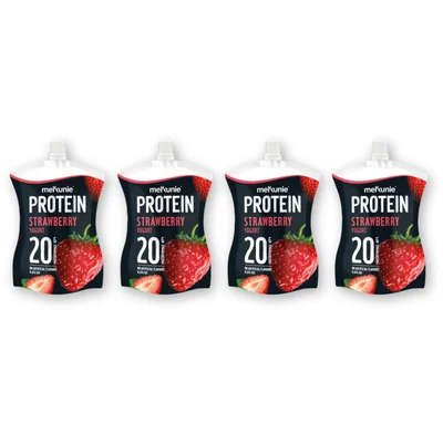 Melkunie Protein aardbei yoghurt 4-pack