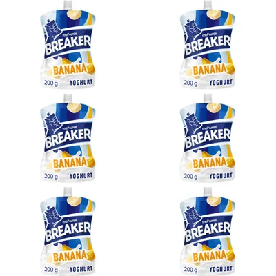 Melkunie Breaker banaan yoghurt 6-pack