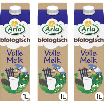 Arla Biologisch volle melk 3-pack