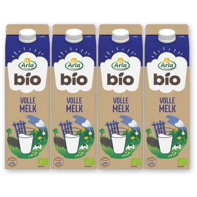 Arla Biologisch volle melk 4-pack