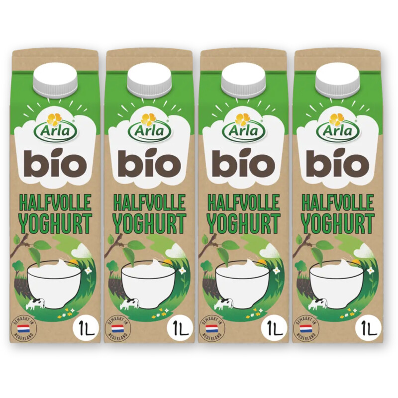 Arla Biologisch halfvolle yoghurt 4-pack
