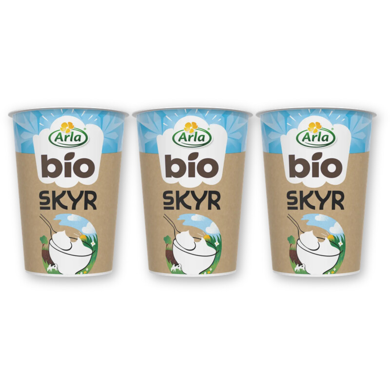 Arla Biologisch skyr naturel yoghurt 2-pack