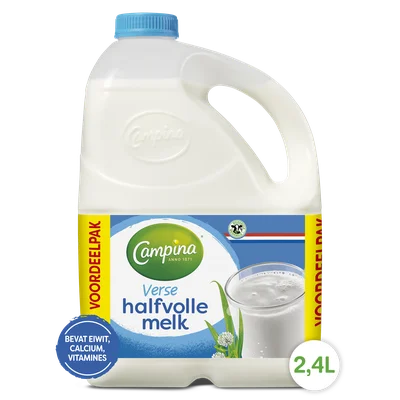 Campina Halfvolle Melk 2,4l 2-pack