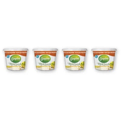 Campina Magere milde kwark vanille 4-pack