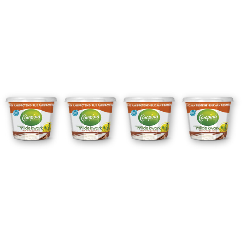 Campina Magere milde kwark kokos 4-pack