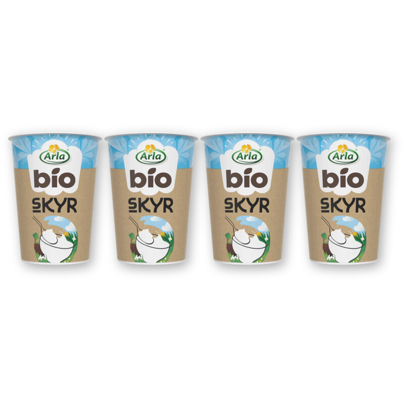 Arla Biologisch skyr naturel yoghurt 4-pack