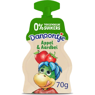 Danoontje Knijpyoghurt appel en aardbei