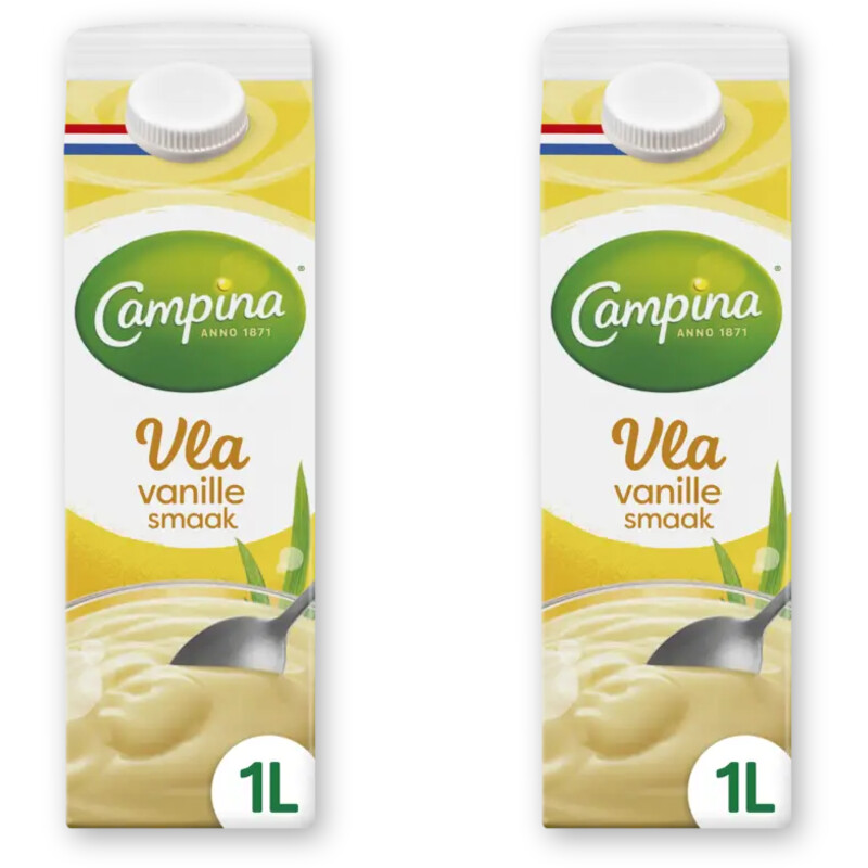 Campina Vla vanille smaak 2-pack