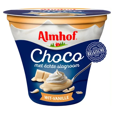Almhof Choco met echte slagroom wit-vanille