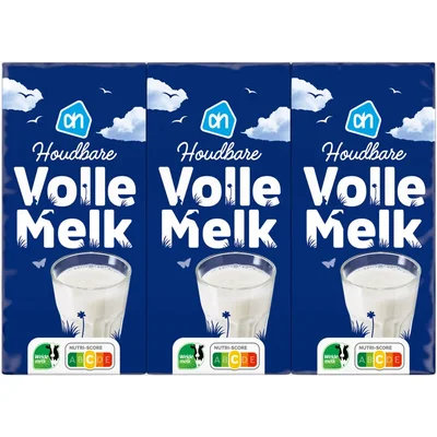 AH Houdbare volle melk 6-pack