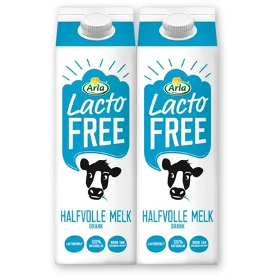 Arla Lactofree halfvolle melk 2-pack