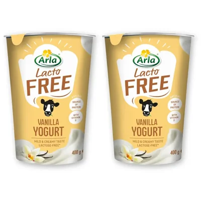 Arla Lactofree vanille yoghurt 2-pack