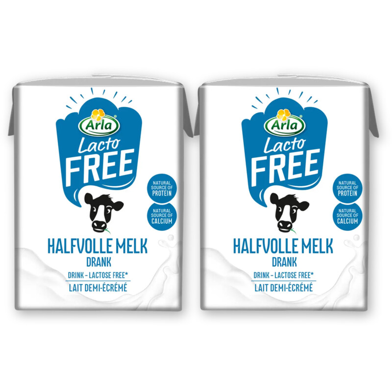 Arla Lactofree houdbare halfvolle melk 2-pack