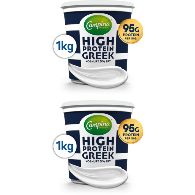 Campina Griekse yoghurt 5% 1kg 2-pack