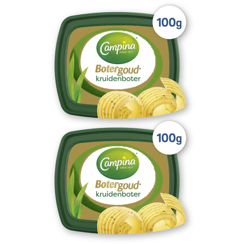 Campina Botergoud kruidenboter 2-pack