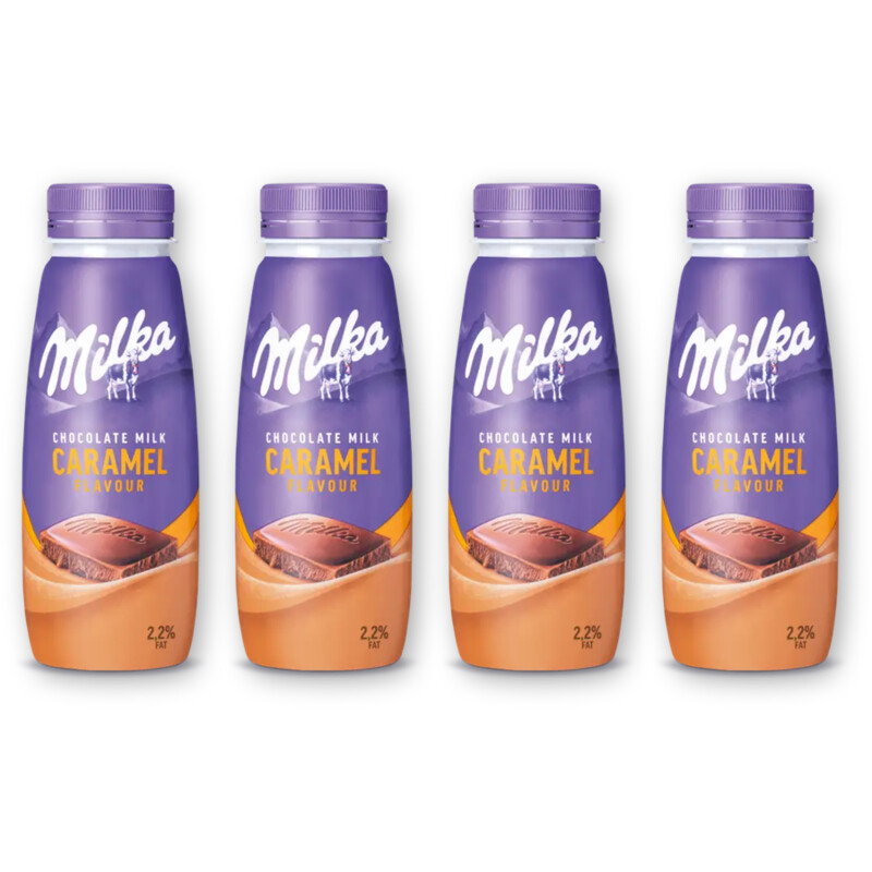 Milka Chocolademelk karamel 4-pack