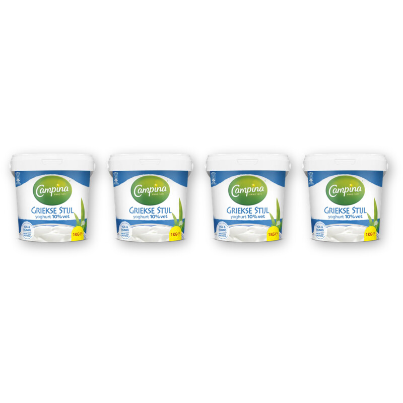 Campina Griekse stijl yoghurt 4-pack