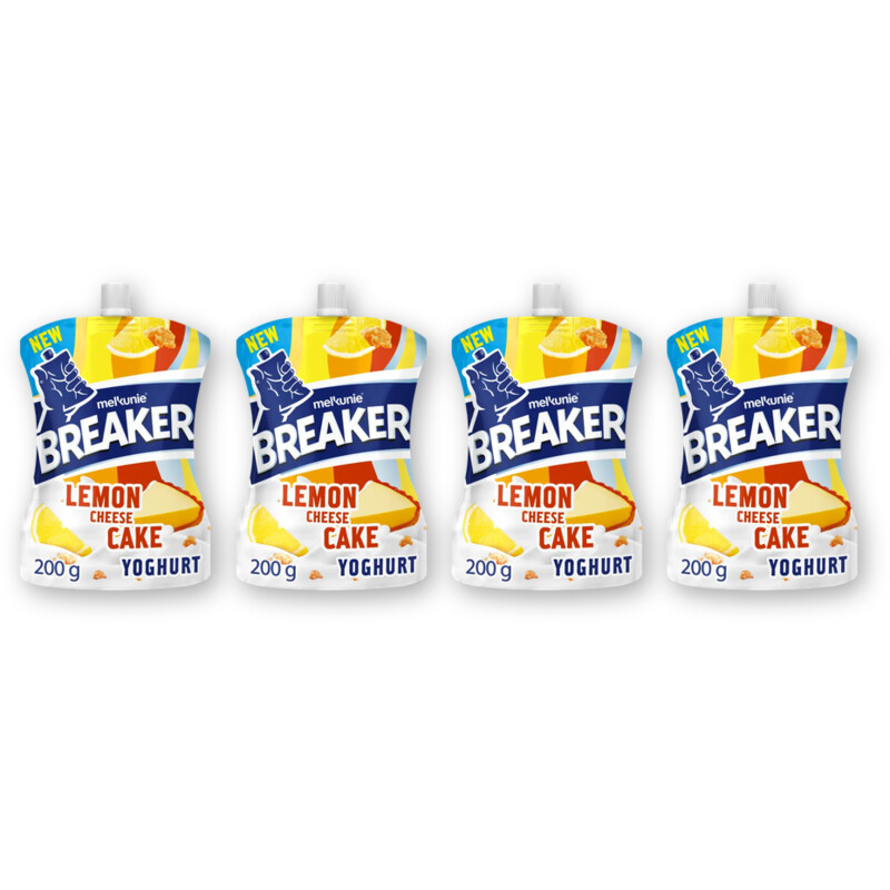 Melkunie Breaker lemon cheesecake yoghurt 4-pack