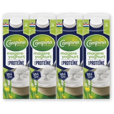 Campina Magere yoghurt extra proteine 4-pack