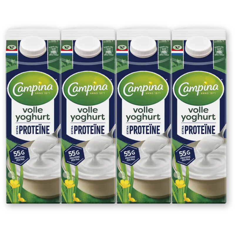 Campina Volle yoghurt extra proteine 4-pack