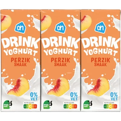AH Drinkyoghurt perziksmaak 6-pack