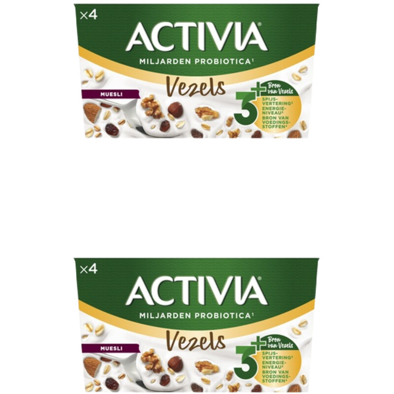 Activia Yoghurt muesli 2-pack